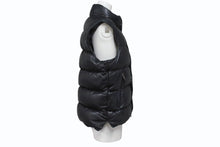 Load image into Gallery viewer, CHROME HEARTS クロムハーツ STIFF スティッフ レザーダウンベスト サイズXS クロスボール ダガージップ ラムレザー ブラック 美品 中古 4b004748