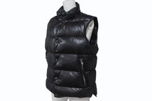 Load image into Gallery viewer, CHROME HEARTS クロムハーツ STIFF スティッフ レザーダウンベスト サイズXS クロスボール ダガージップ ラムレザー ブラック 美品 中古 4b004748