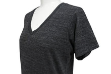 画像をギャラリービューアに読み込む, CHROME HEARTS クロムハーツ 半袖Ｔシャツ Vネック RN#95024 ポリエステル コットン レーヨン グレー 美品 中古 4b004750