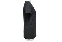 画像をギャラリービューアに読み込む, CHROME HEARTS クロムハーツ 半袖Ｔシャツ Vネック RN#95024 ポリエステル コットン レーヨン グレー 美品 中古 4b004750