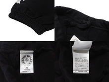 Load image into Gallery viewer, 極美品 CHROME HEARTS クロムハーツ スウェットパンツ セメタリークロスプリント コットン ブラック ホワイト サイズXS 中古 4b004751
