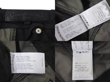 Load image into Gallery viewer, 極美品 CHROME HEARTS クロムハーツ ダブルニーパンツ サイズ25 CHクロスレザーパッチ シルバー925 ブラック 中古 4b004761