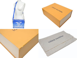 極美品 LOUIS VUITTON ルイヴィトン M45430 モノグラムクラウズ ソフトトランク ヴァージル アブロー PVC レザー 中古 4b004765