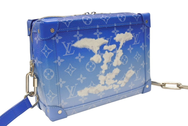 極美品 LOUIS VUITTON ルイヴィトン M45430 モノグラムクラウズ ソフトトランク ヴァージル アブロー PVC レザー 中古 4b004765