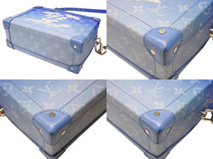 極美品 LOUIS VUITTON ルイヴィトン M45430 モノグラムクラウズ ソフトトランク ヴァージル アブロー PVC レザー 中古 4b004765