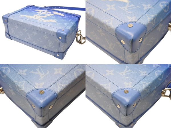 極美品 LOUIS VUITTON ルイヴィトン M45430 モノグラムクラウズ ソフトトランク ヴァージル アブロー PVC レザー 中古 4b004765