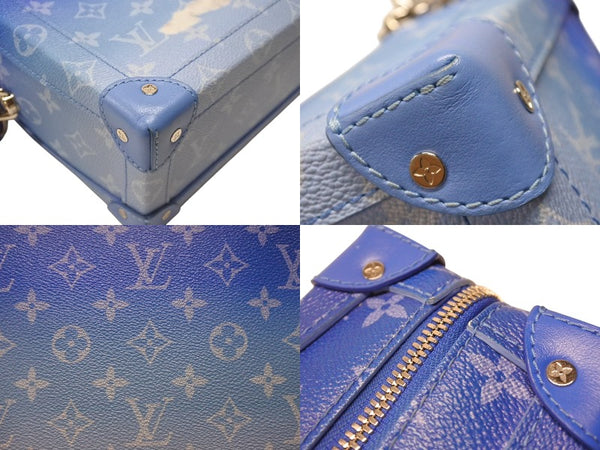 極美品 LOUIS VUITTON ルイヴィトン M45430 モノグラムクラウズ ソフトトランク ヴァージル アブロー PVC レザー 中古 4b004765