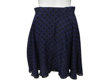 Load image into Gallery viewer, MIU MIU 13SS ミュウミュウ フレアスカート レース ミニ丈 ドット柄 MG617 Z06KA ネイビー ブラック サイズ40 美品 中古 4b004769