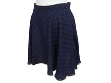 Load image into Gallery viewer, MIU MIU 13SS ミュウミュウ フレアスカート レース ミニ丈 ドット柄 MG617 Z06KA ネイビー ブラック サイズ40 美品 中古 4b004769