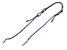 Load image into Gallery viewer, MIU MIU ミュウミュウ サングラス メガネ グラスコード ストラップ ネイビー ゴールド金具 美品 中古 4b004771