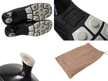 Load image into Gallery viewer, MIU MIU ミュウミュウ 21SS Heel Leather Sneaker ヒールレザースニーカー ミッドヒール ナッパレザー ブラック サイズ37 1/2 美品 中古 4b004772