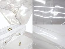 画像をギャラリービューアに読み込む, HERMES エルメス ビニール ケリー ハンドバッグ 不思議の国、エルメスへの旅 スケルトン クリア ゴールド金具 美品 中古 4b004774