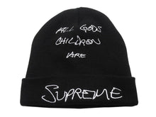 画像をギャラリービューアに読み込む, SUPREME シュプリーム 22SS God's Chilren Beanie ビーニー ニット帽 アクリル ブラック 美品 中古 4b004777