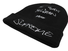 画像をギャラリービューアに読み込む, SUPREME シュプリーム 22SS God's Chilren Beanie ビーニー ニット帽 アクリル ブラック 美品 中古 4b004777