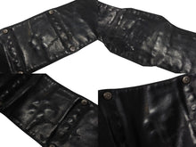 画像をギャラリービューアに読み込む, CHROME HEARTS クロムハーツ チャンピオンベルト 希少 BSフレア スター タイニークロス クロスボール ガスリンガー レザー シルバ−925 ブラック 美品 中古 4b004779