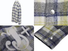 画像をギャラリービューアに読み込む, JIL SANDER+ ジルサンダープラス シャツジャケット J47BN0008J40012 アルパカウール チェック マルチカラー サイズ48 美品 中古 4b004782