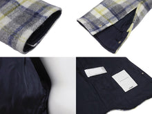 画像をギャラリービューアに読み込む, JIL SANDER+ ジルサンダープラス シャツジャケット J47BN0008J40012 アルパカウール チェック マルチカラー サイズ48 美品 中古 4b004782