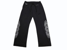 Load image into Gallery viewer, 新品同様 CHROME HEARTS クロムハーツ メッシュプリントパンツ VARSITY PANTS CH RN#97729 ナイロン ブラック シルバー サイズXXL 中古 4b004789