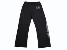 Load image into Gallery viewer, 新品同様 CHROME HEARTS クロムハーツ メッシュプリントパンツ VARSITY PANTS CH RN#97729 ナイロン ブラック シルバー サイズXXL 中古 4b004789