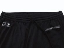 Load image into Gallery viewer, 新品同様 CHROME HEARTS クロムハーツ メッシュプリントパンツ VARSITY PANTS CH RN#97729 ナイロン ブラック シルバー サイズXXL 中古 4b004789