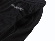 Load image into Gallery viewer, 新品同様 CHROME HEARTS クロムハーツ メッシュプリントパンツ VARSITY PANTS CH RN#97729 ナイロン ブラック シルバー サイズXXL 中古 4b004789