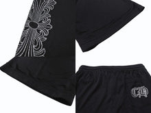 Load image into Gallery viewer, 新品同様 CHROME HEARTS クロムハーツ メッシュプリントパンツ VARSITY PANTS CH RN#97729 ナイロン ブラック シルバー サイズXXL 中古 4b004789