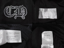 Load image into Gallery viewer, 新品同様 CHROME HEARTS クロムハーツ メッシュプリントパンツ VARSITY PANTS CH RN#97729 ナイロン ブラック シルバー サイズXXL 中古 4b004789