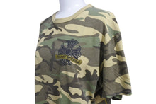 Load image into Gallery viewer, CHROME HEARTS クロムハーツ カットソー ホースシュー CHプラススクロールラベル 迷彩 コットン サイズM 美品 中古 4b004790