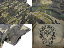 Load image into Gallery viewer, CHROME HEARTS クロムハーツ カットソー ホースシュー CHプラススクロールラベル 迷彩 コットン サイズM 美品 中古 4b004790