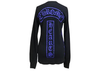 Load image into Gallery viewer, CHROME HEARTS クロムハーツ サーマル長袖Ｔシャツ オールドスクロールロゴ RN#95024 コットン ポリエステル ブラック サイズS 美品 中古 4b004791
