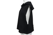 Load image into Gallery viewer, MIUMIU ミュウミュウ ノースリーブセーラーカラーロゴ スウェット MJT676 コットン ブラック サイズS 美品 中古 4b004794