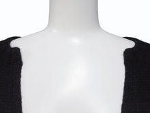 画像をギャラリービューアに読み込む, JIL SANDER ジルサンダー ニット Vネックセーター フェザーウェイト カシミヤ ブラック サイズ36 美品 中古 4b004795
