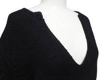 画像をギャラリービューアに読み込む, JIL SANDER ジルサンダー ニット Vネックセーター フェザーウェイト カシミヤ ブラック サイズ36 美品 中古 4b004795