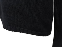 画像をギャラリービューアに読み込む, JIL SANDER ジルサンダー ニット Vネックセーター フェザーウェイト カシミヤ ブラック サイズ36 美品 中古 4b004795
