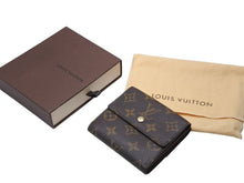 Load image into Gallery viewer, 極美品 LOUIS VUITTON ルイヴィトン 二つ折り財布 ポルトモネ ピエ カルトクレディ M61652 ブラウン モノグラムキャンバス 中古 4b004800