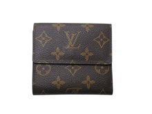 Load image into Gallery viewer, 極美品 LOUIS VUITTON ルイヴィトン 二つ折り財布 ポルトモネ ピエ カルトクレディ M61652 ブラウン モノグラムキャンバス 中古 4b004800