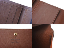 Load image into Gallery viewer, 極美品 LOUIS VUITTON ルイヴィトン 二つ折り財布 ポルトモネ ピエ カルトクレディ M61652 ブラウン モノグラムキャンバス 中古 4b004800