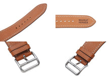 Load image into Gallery viewer, HERMES エルメス 腕時計 Hウォッチ クオーツ HH1.210 ステンレス レザー ブラウン シルバー金具 美品 中古 4b004804