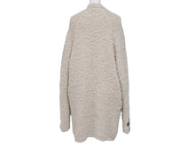 Load image into Gallery viewer, CHROME HEARTS クロムハーツ カシミヤ カーディガン サイズM CHクロスレザーパッチ クロスボールボタン ベージュ 美品 中古 4b004808