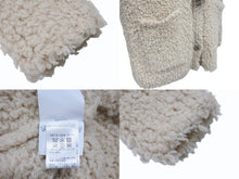 Load image into Gallery viewer, CHROME HEARTS クロムハーツ カシミヤ カーディガン サイズM CHクロスレザーパッチ クロスボールボタン ベージュ 美品 中古 4b004808