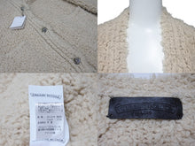 Load image into Gallery viewer, CHROME HEARTS クロムハーツ カシミヤ カーディガン サイズM CHクロスレザーパッチ クロスボールボタン ベージュ 美品 中古 4b004808