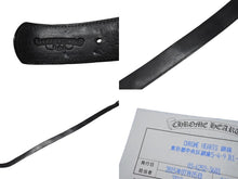 Load image into Gallery viewer, CHROME HEARTS クロムハーツ 1.5 STRP BUNDY バンディ ベルトストラップ サイズ36 ピラミッド シルバー925 レザー 美品 中古 4b004809