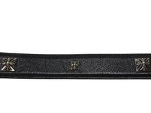 Load image into Gallery viewer, CHROME HEARTS クロムハーツ 1.5 STRP BUNDY バンディ ベルトストラップ サイズ36 ピラミッド シルバー925 レザー 美品 中古 4b004809