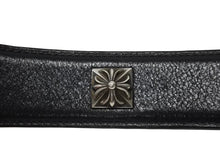 Load image into Gallery viewer, CHROME HEARTS クロムハーツ 1.5 STRP BUNDY バンディ ベルトストラップ サイズ36 ピラミッド シルバー925 レザー 美品 中古 4b004809