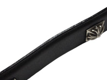 Load image into Gallery viewer, CHROME HEARTS クロムハーツ 1.5 STRP BUNDY バンディ ベルトストラップ サイズ36 ピラミッド シルバー925 レザー 美品 中古 4b004809