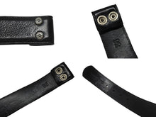 Load image into Gallery viewer, CHROME HEARTS クロムハーツ 1.5 STRP BUNDY バンディ ベルトストラップ サイズ36 ピラミッド シルバー925 レザー 美品 中古 4b004809