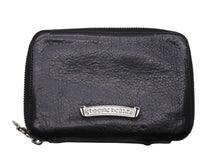 Load image into Gallery viewer, CHROME HEARTS クロムハーツ BANK ROBBER バンクロバー ラウンドジップ レザーウォレット 財布 CHクロス装飾 シルバー925 美品 中古 4b004812