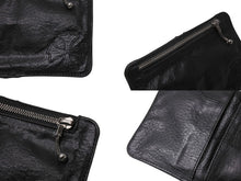 Load image into Gallery viewer, CHROME HEARTS クロムハーツ BANK ROBBER バンクロバー ラウンドジップ レザーウォレット 財布 CHクロス装飾 シルバー925 美品 中古 4b004812