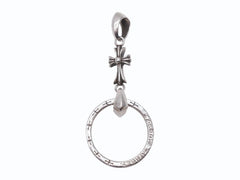 CHROME HEARTS クロムハーツ EWLP NTFL ベイビーファットクロス アイウェアループ ペンダントトップ 重量約9.6g シルバー 美品 中古 4b004813