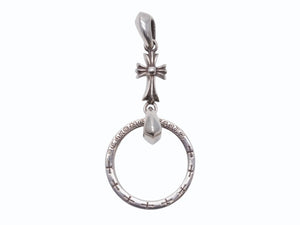 極美品 CHROME HEARTS クロムハーツ EWLP NTFL ベイビーファットクロス アイウェアループ ペンダントトップ 重量約10.9g シルバー 中古 4b004814